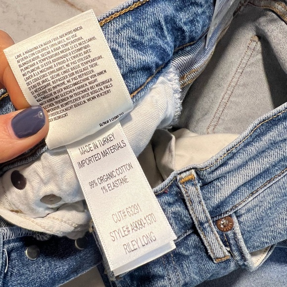 AGOLDE Riley Long Straight denim NEW WITH TAGS 24 - Picture 10 of 11